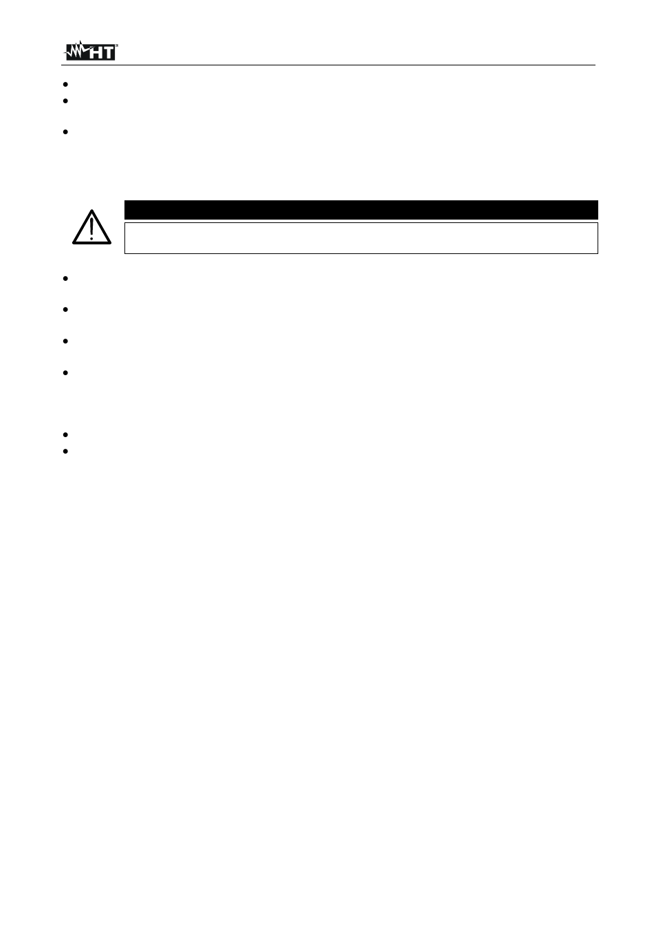 Caution | HT instruments HT39 User Manual | Page 4 / 24