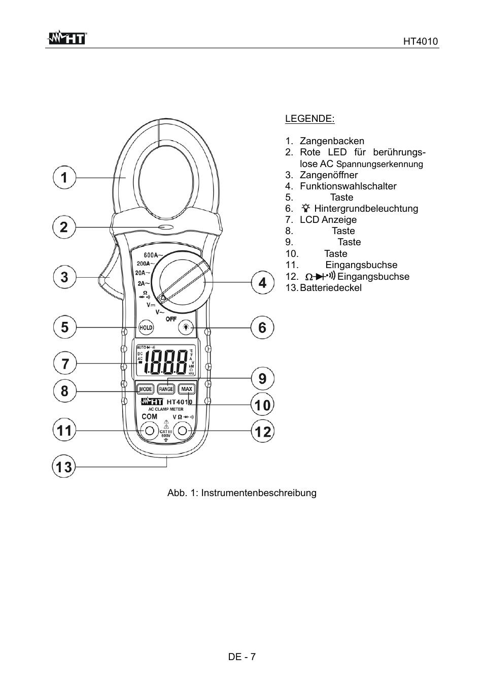 HT instruments HT4010 User Manual | Page 64 / 76