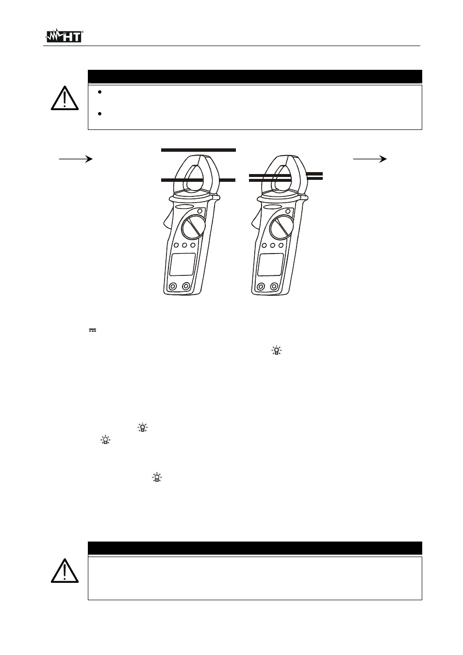 Correct incorrect, Warning | HT instruments HT4016 User Manual | Page 14 / 23