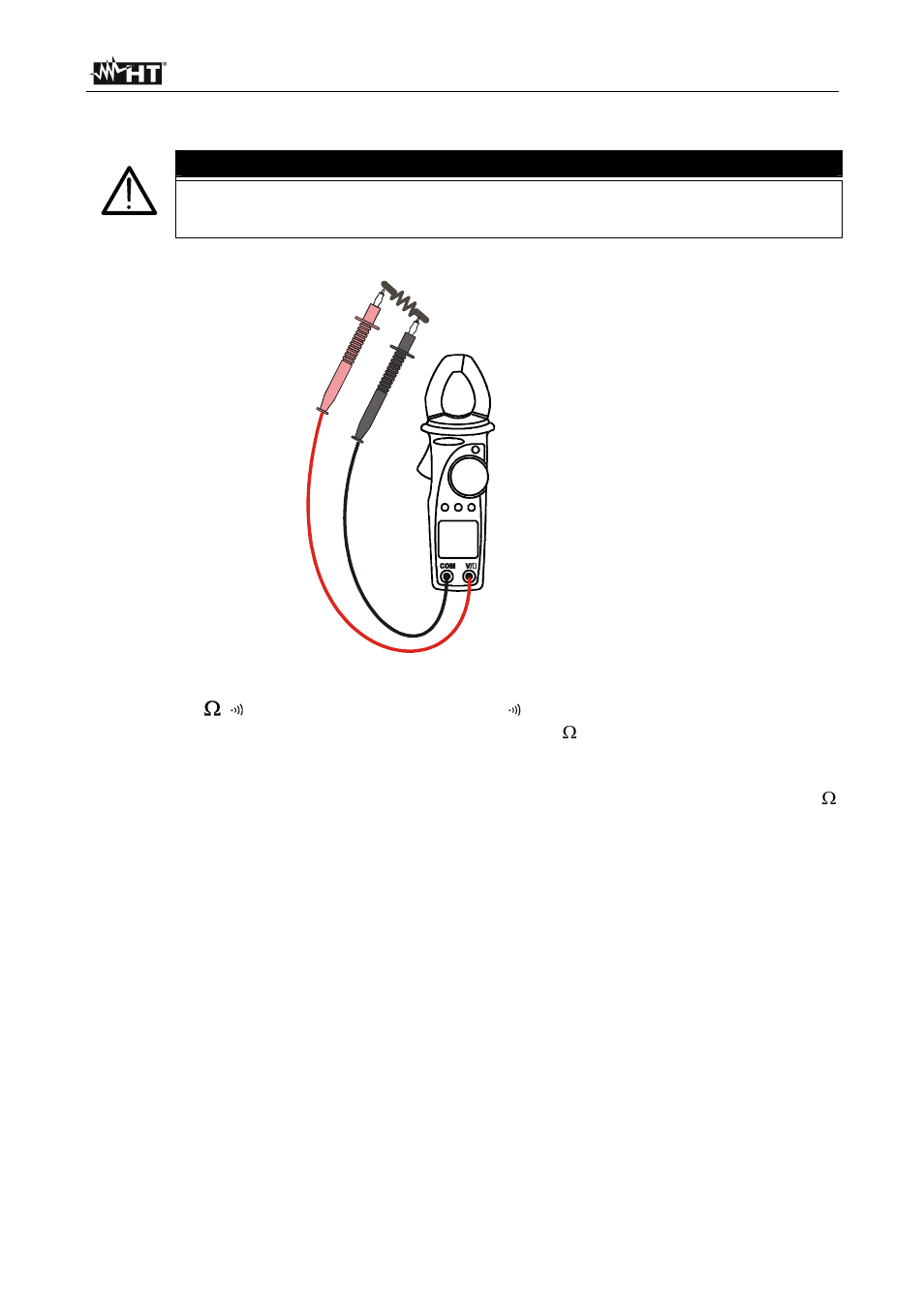 Warning | HT instruments HT4016 User Manual | Page 16 / 23