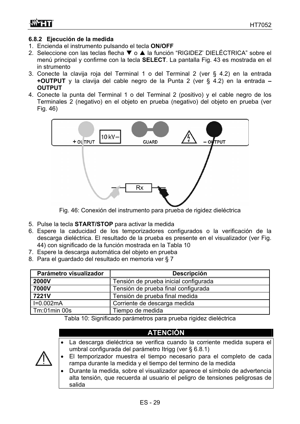 HT instruments HT7052 User Manual | Page 71 / 120