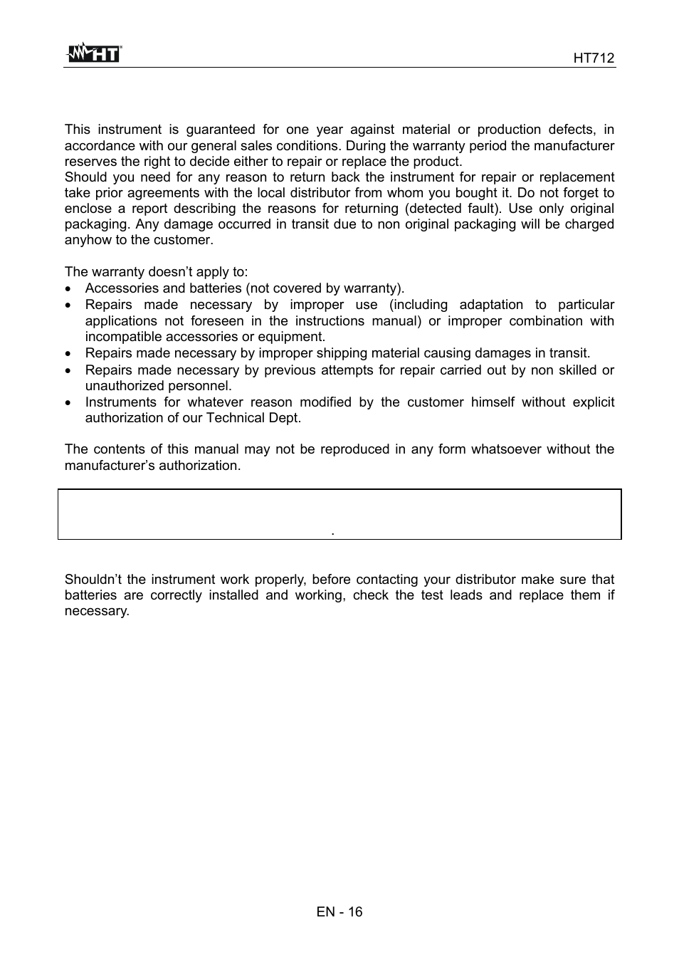 HT instruments HT712 User Manual | Page 17 / 17