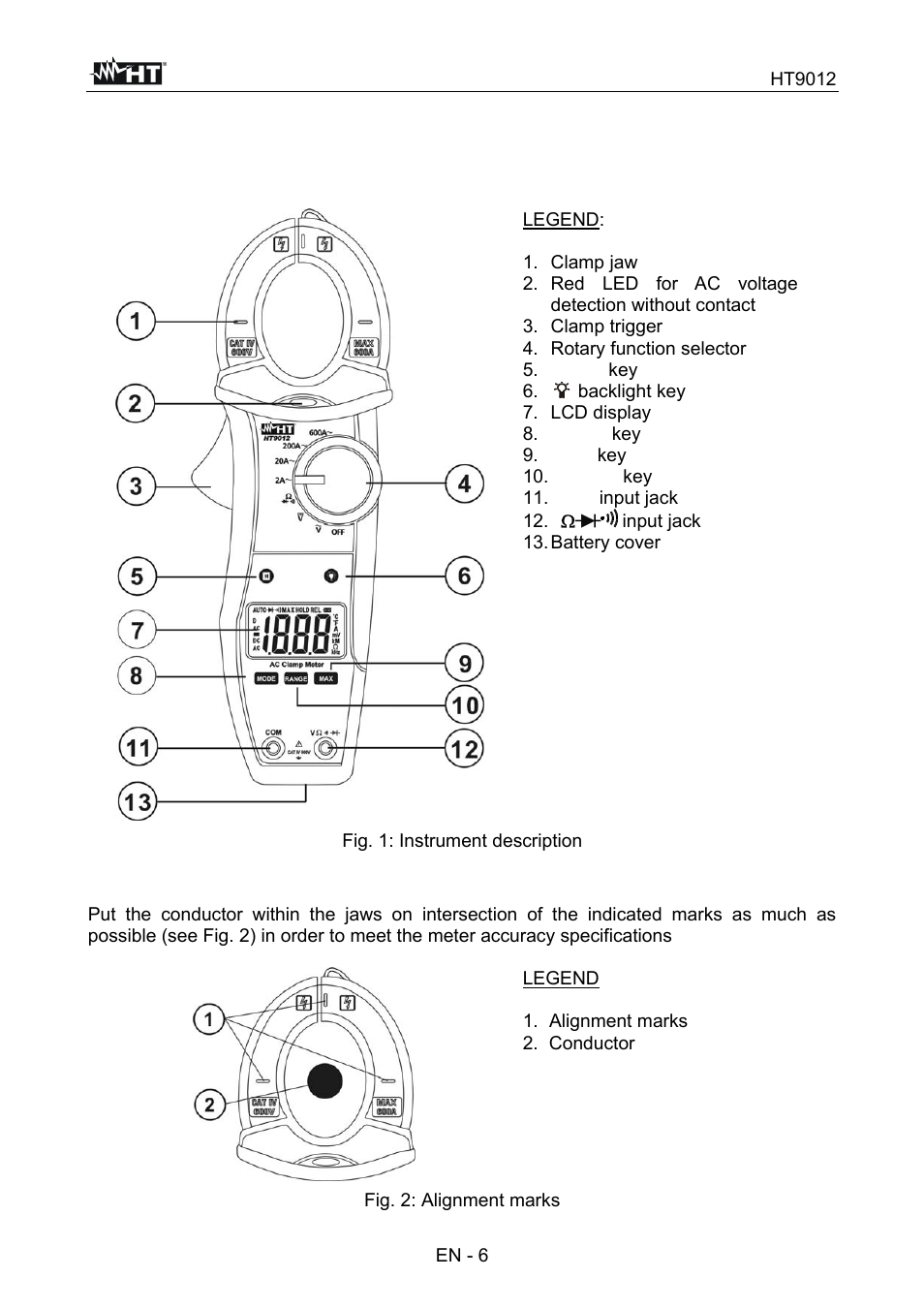 HT instruments HT9012 User Manual | Page 7 / 17