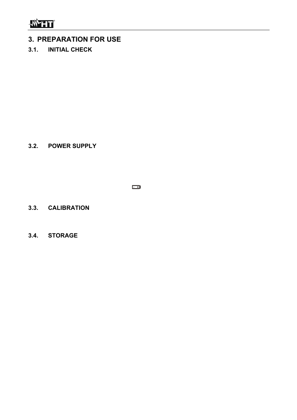 Preparation for use | HT instruments MACROTEST 5035 User Manual | Page 8 / 80