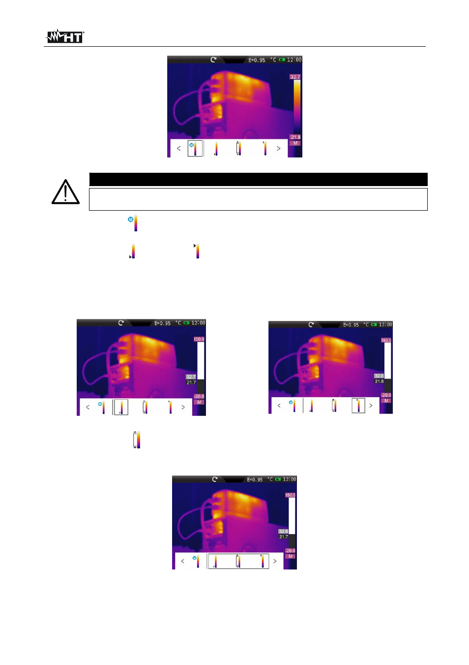 Caution | HT instruments THT60 User Manual | Page 38 / 56