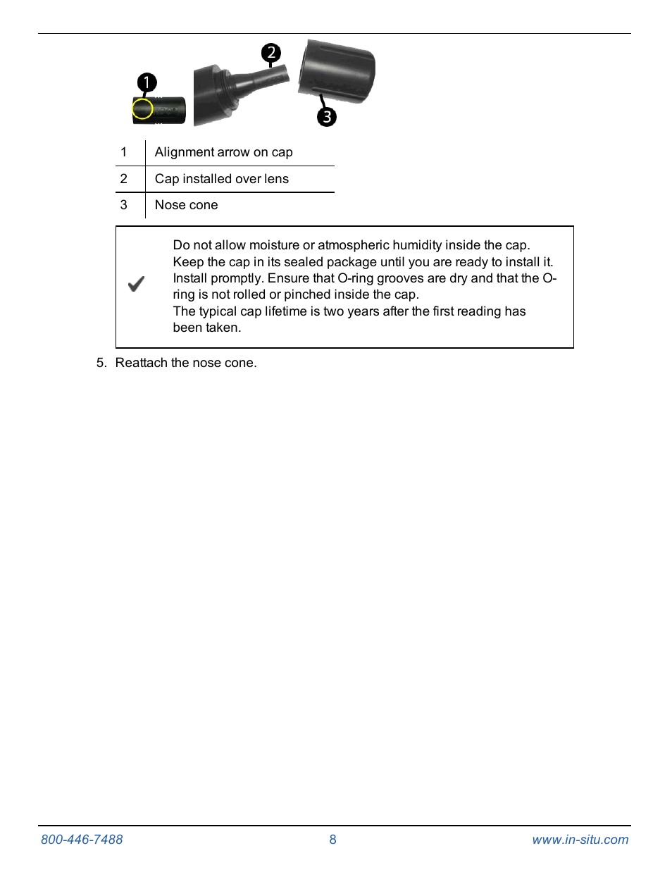 In-Situ RDO PRO-X Process Optical Dissolved Oxygen Sensor Manual User Manual | Page 8 / 29
