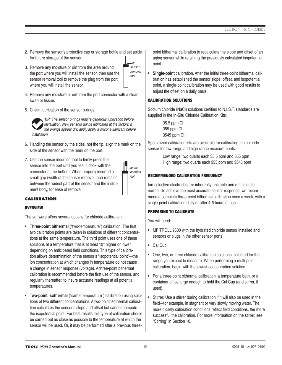 In-Situ TROLL 9500 Operators Manual User Manual | Page 116 / 164