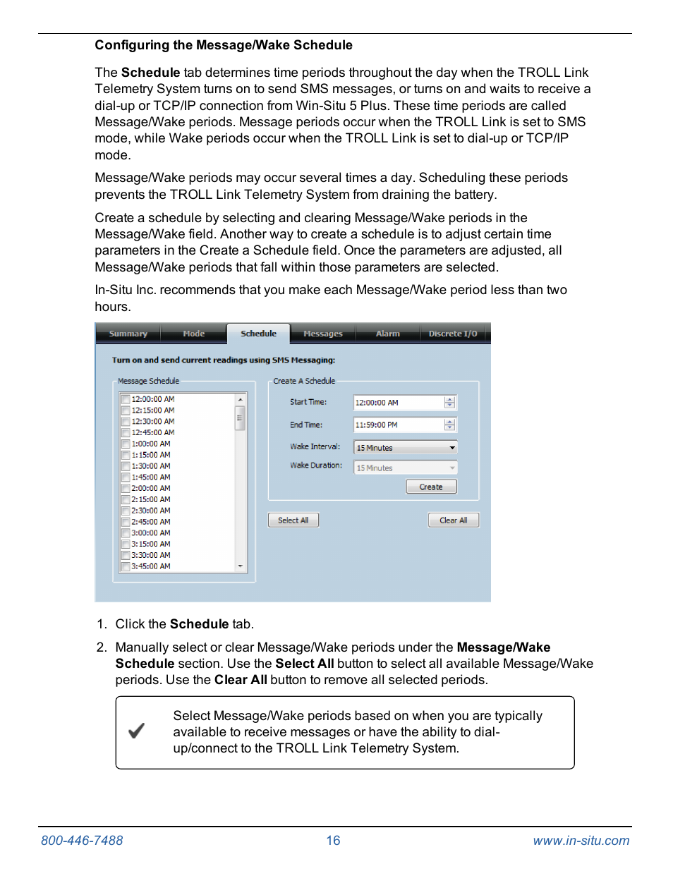 In-Situ TROLL Link Telemetry System Operators Manual User Manual | Page 16 / 50