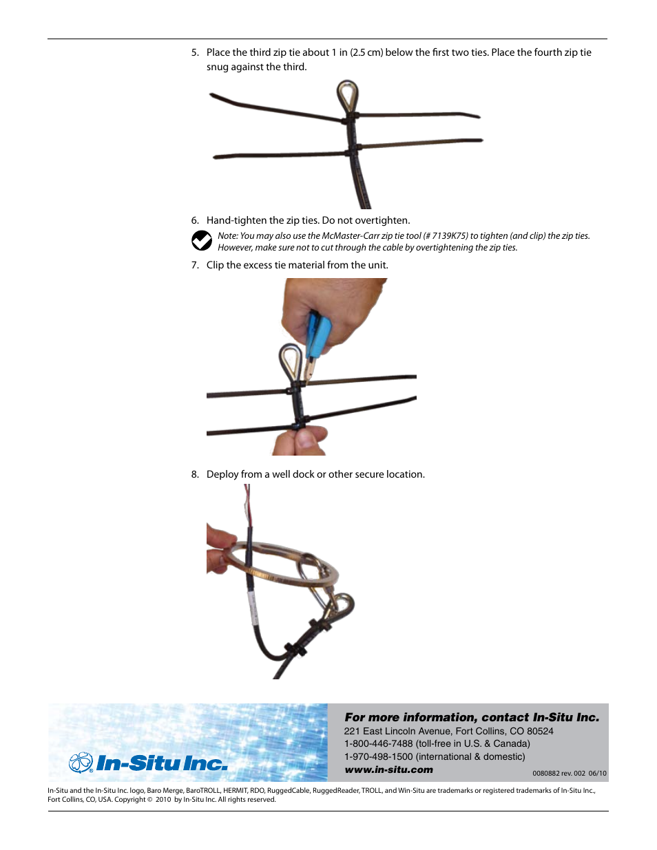 In-Situ Rugged TROLL 200 Cable Suspension Kit User Manual | Page 2 / 2