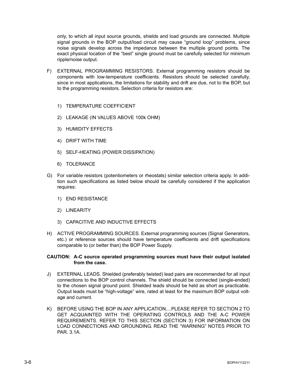 KEPCO BOP-HV User Manual | Page 32 / 48