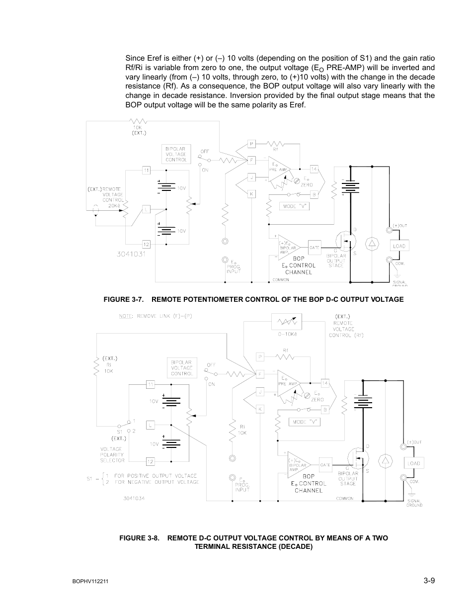 Terminal resistance (decade) -9, E 3-7 | KEPCO BOP-HV User Manual | Page 35 / 48
