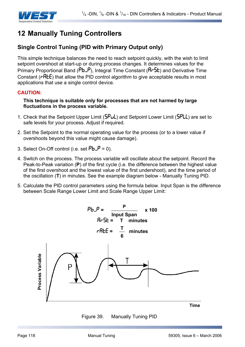 Manually tuning controllers, 12 manually tuning controllers | Pyromation Series 610 1_16 DIN User Manual | Page 123 / 177