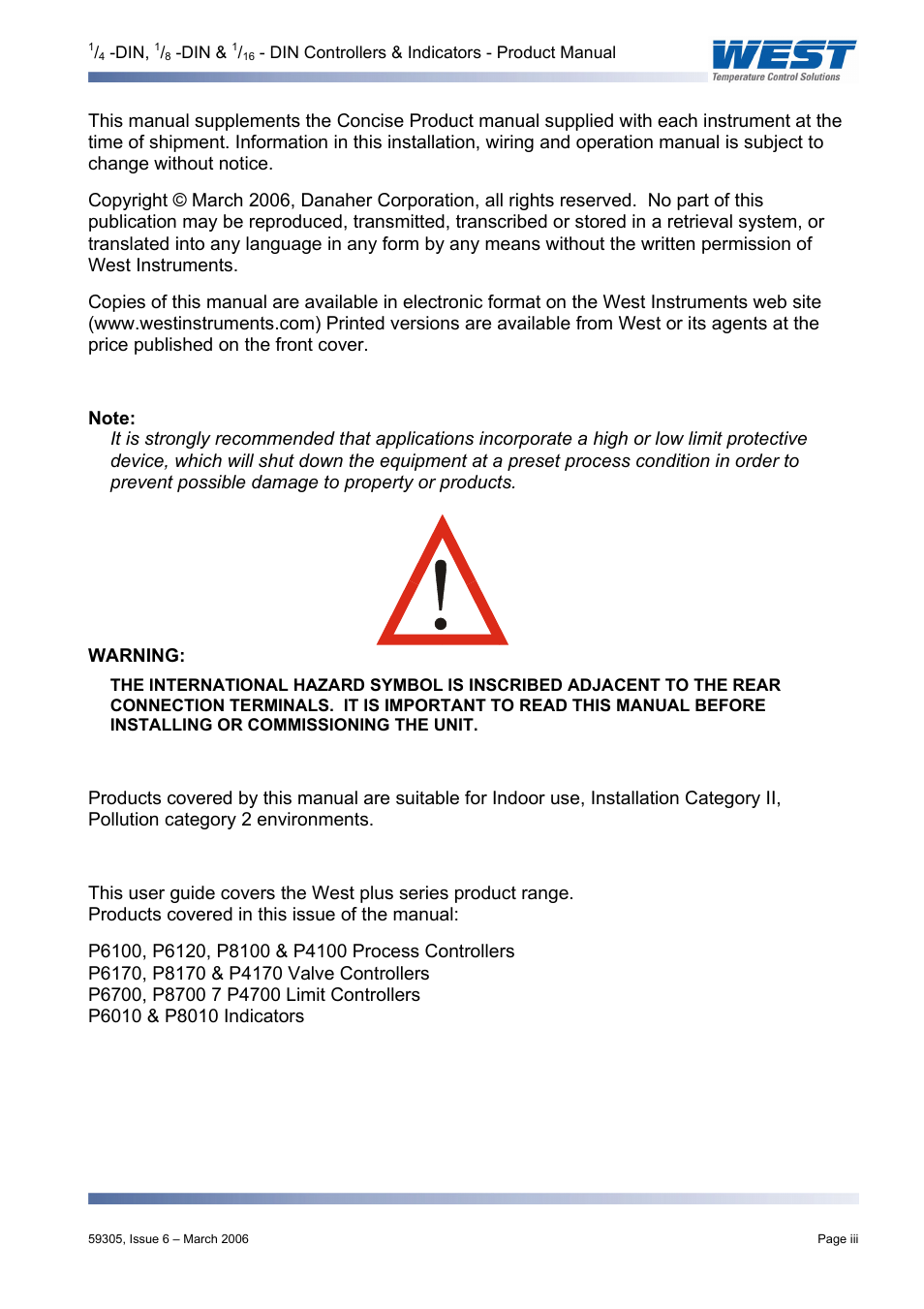 Pyromation Series 610 1_16 DIN User Manual | Page 4 / 177