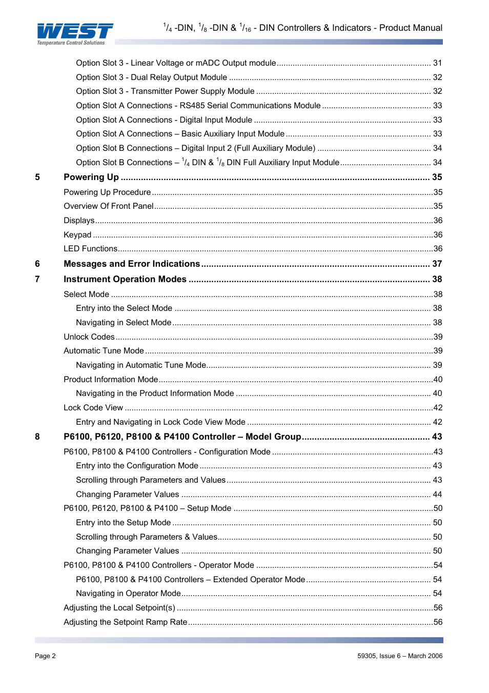 Pyromation Series 610 1_16 DIN User Manual | Page 7 / 177