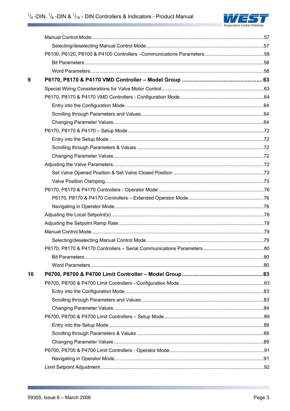 Pyromation Series 610 1_16 DIN User Manual | Page 8 / 177