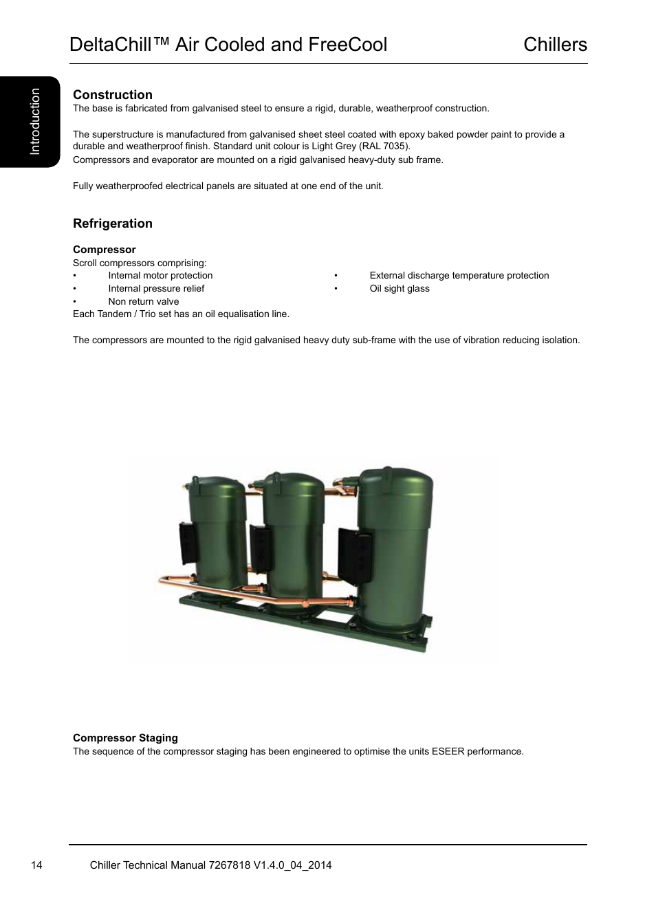 Chillers, Deltachill™ air cooled and freecool | Airedale DeltaChill FreeCool 110kW - 1080kW User Manual | Page 14 / 286