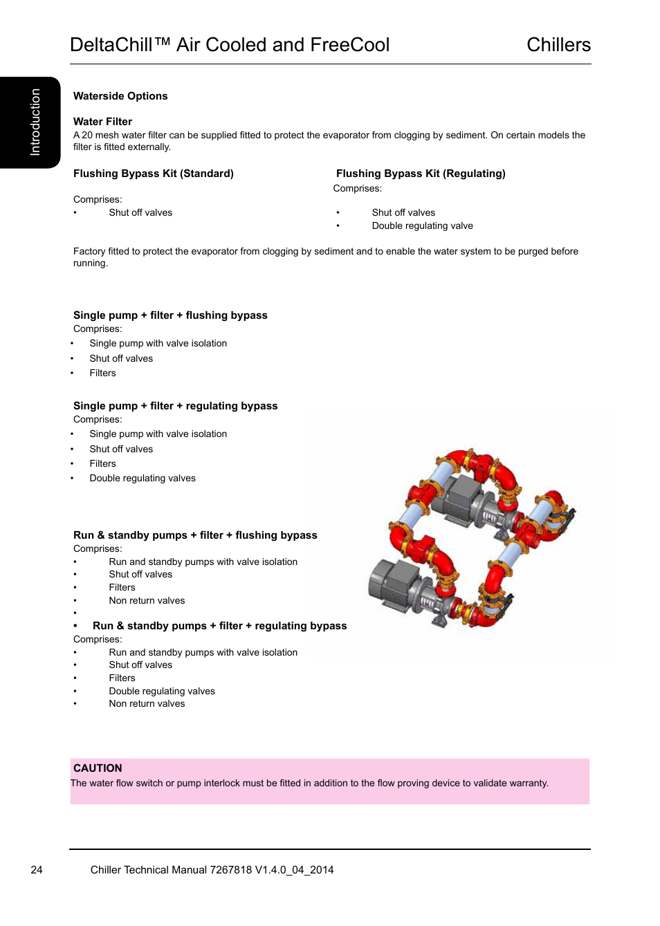 Chillers, Deltachill™ air cooled and freecool | Airedale DeltaChill FreeCool 110kW - 1080kW User Manual | Page 24 / 286