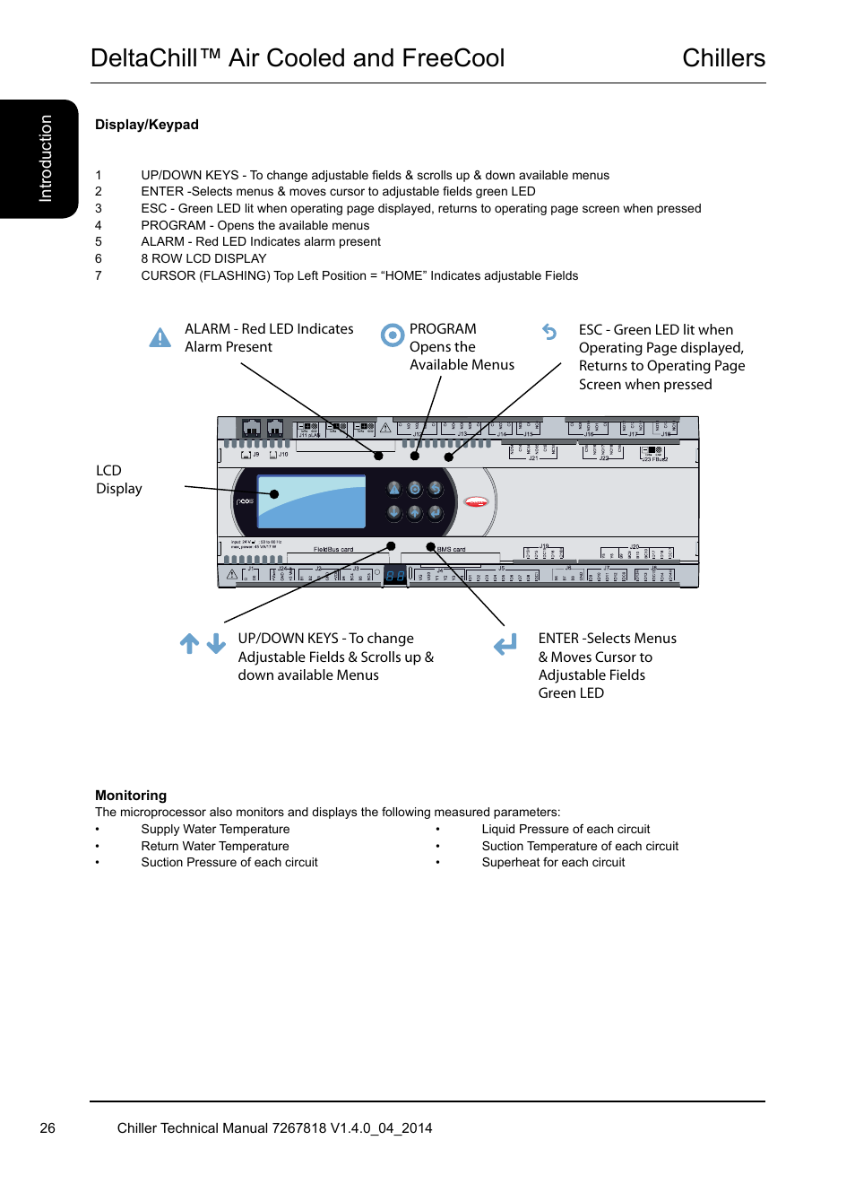 Chillers, Deltachill™ air cooled and freecool | Airedale DeltaChill FreeCool 110kW - 1080kW User Manual | Page 26 / 286