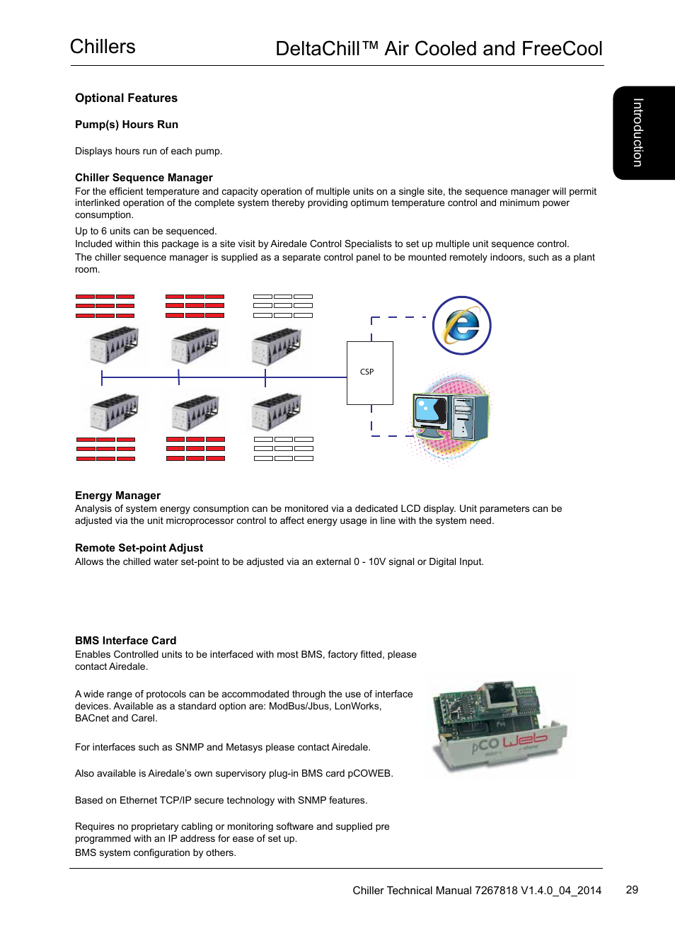 Chillers deltachill™ air cooled and freecool | Airedale DeltaChill FreeCool 110kW - 1080kW User Manual | Page 29 / 286