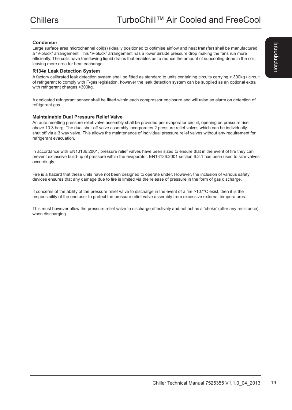 Condenser, Condenser 19, Chillers turbochill™ air cooled and freecool | Airedale TurboChill FreeCool 200kW - 1830kW User Manual | Page 19 / 144