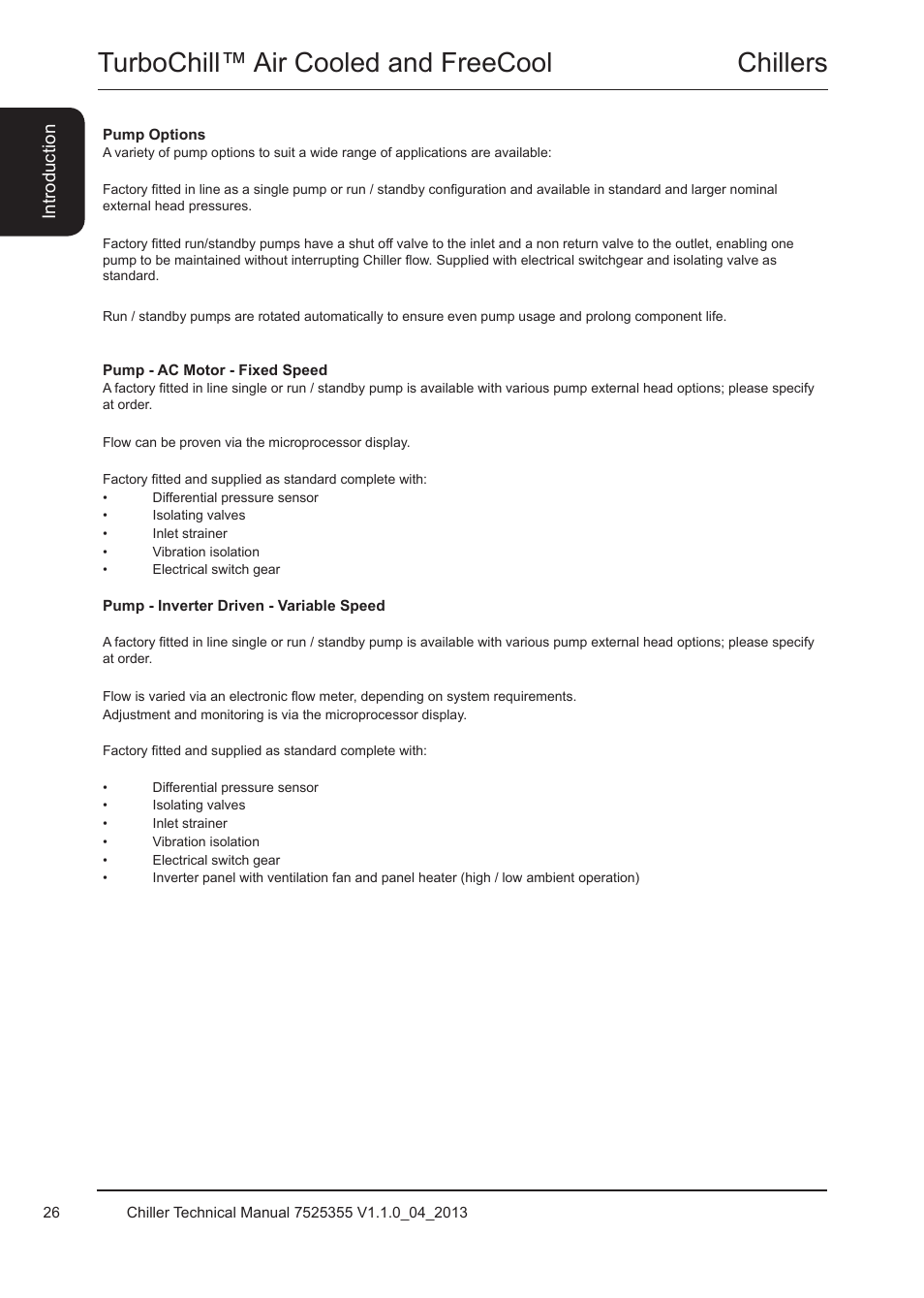Chillers turbochill™ air cooled and freecool | Airedale TurboChill FreeCool 200kW - 1830kW User Manual | Page 26 / 144
