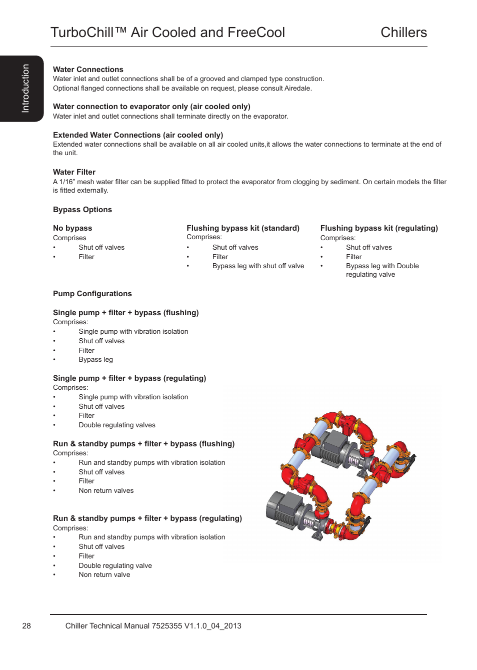 Chillers turbochill™ air cooled and freecool | Airedale TurboChill FreeCool 200kW - 1830kW User Manual | Page 28 / 144