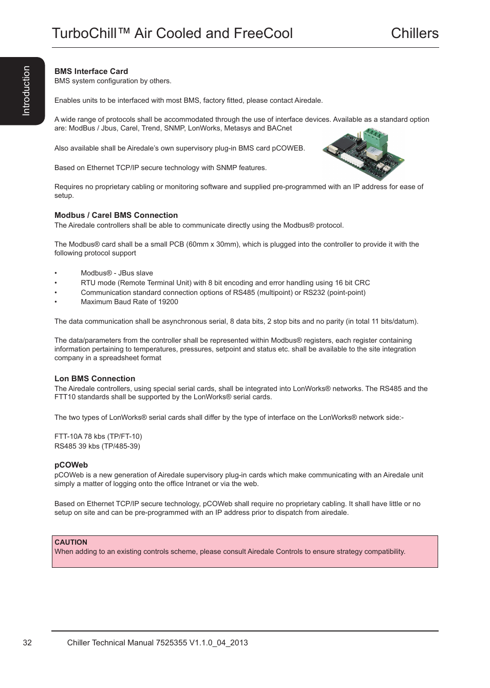 Chillers turbochill™ air cooled and freecool | Airedale TurboChill FreeCool 200kW - 1830kW User Manual | Page 32 / 144