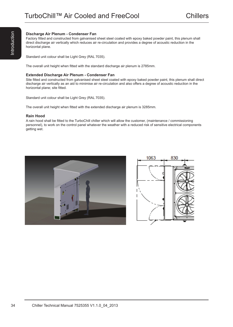 Chillers turbochill™ air cooled and freecool | Airedale TurboChill FreeCool 200kW - 1830kW User Manual | Page 34 / 144