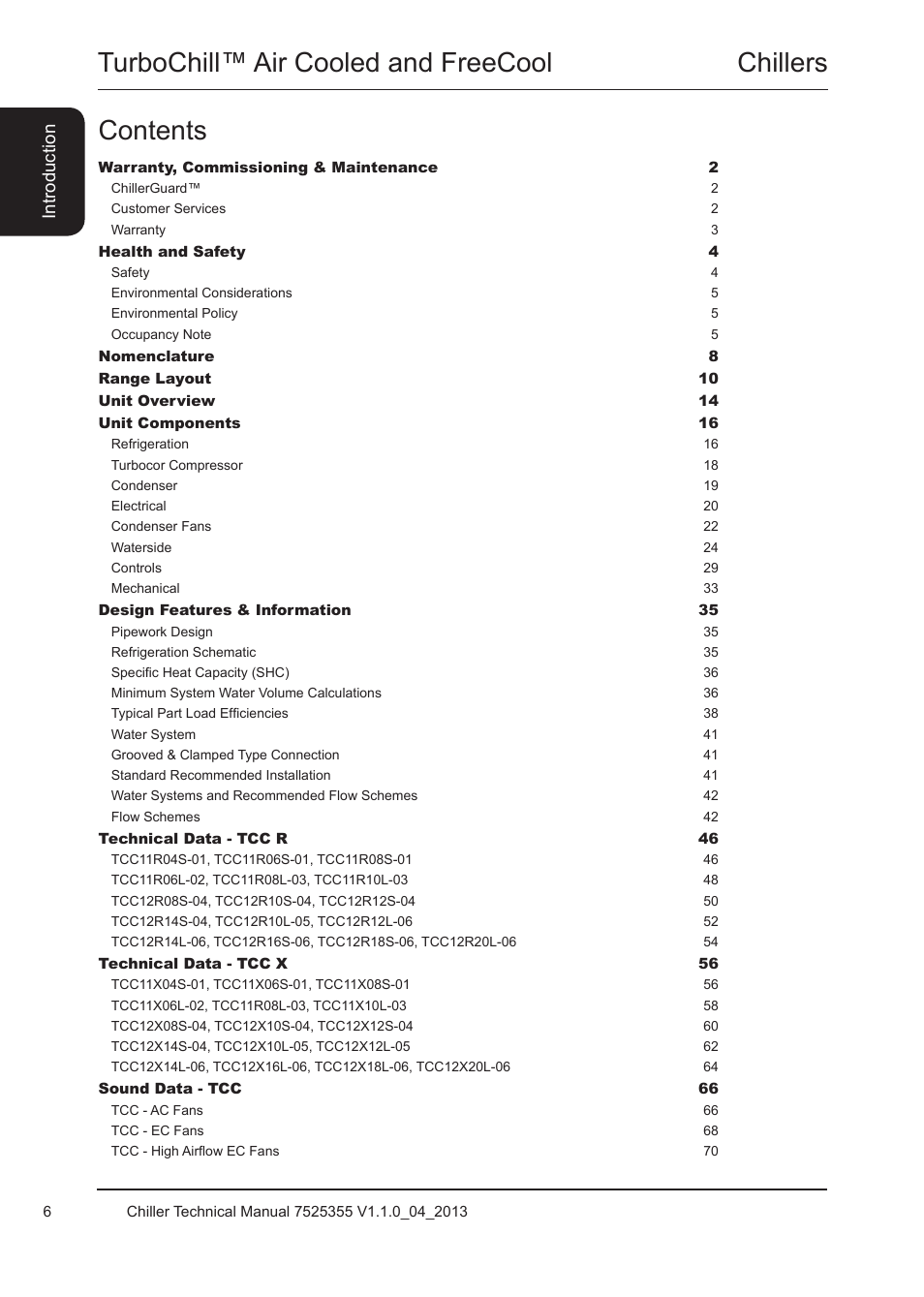 Airedale TurboChill FreeCool 200kW - 1830kW User Manual | Page 6 / 144