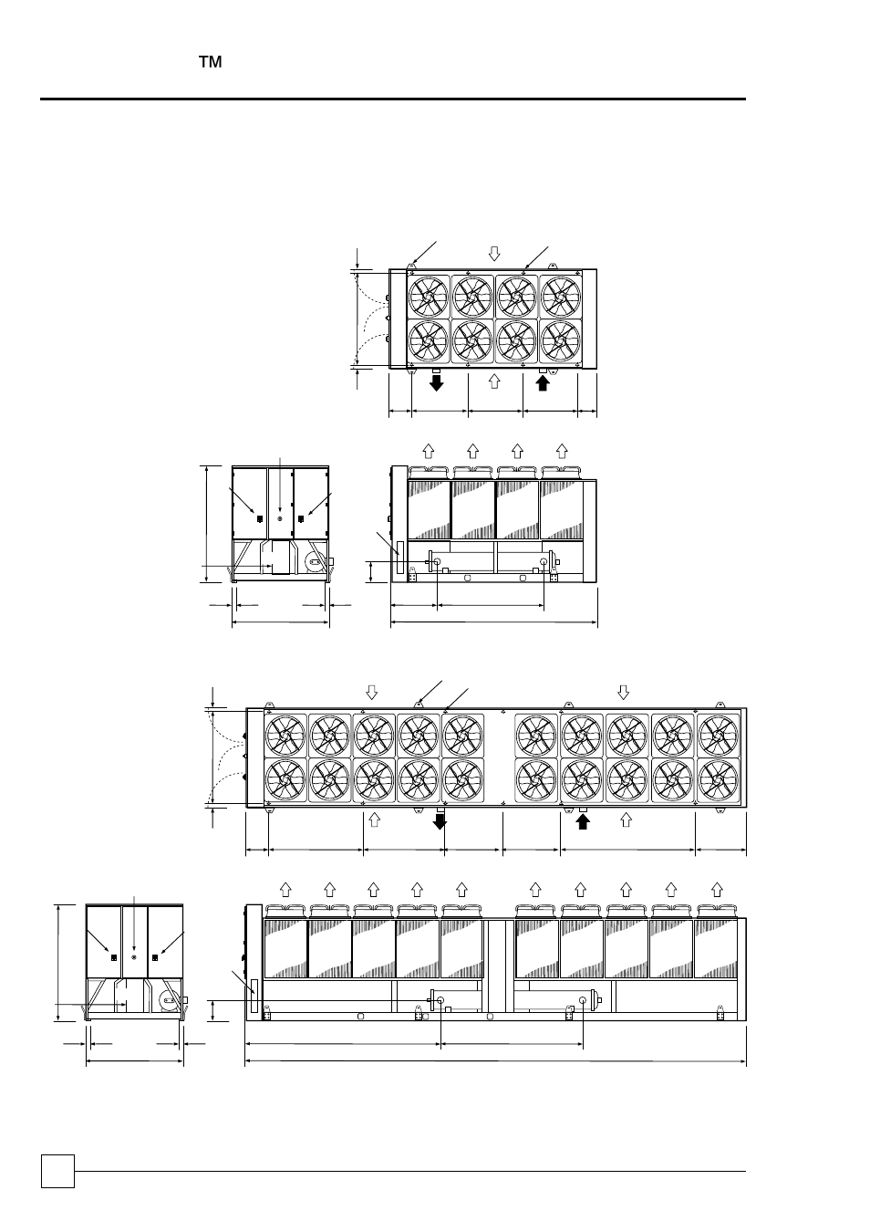 Dimensional data, Optichill ™ chillers | Airedale OptiChill FreeCool 500kW - 1365kW User Manual | Page 54 / 71