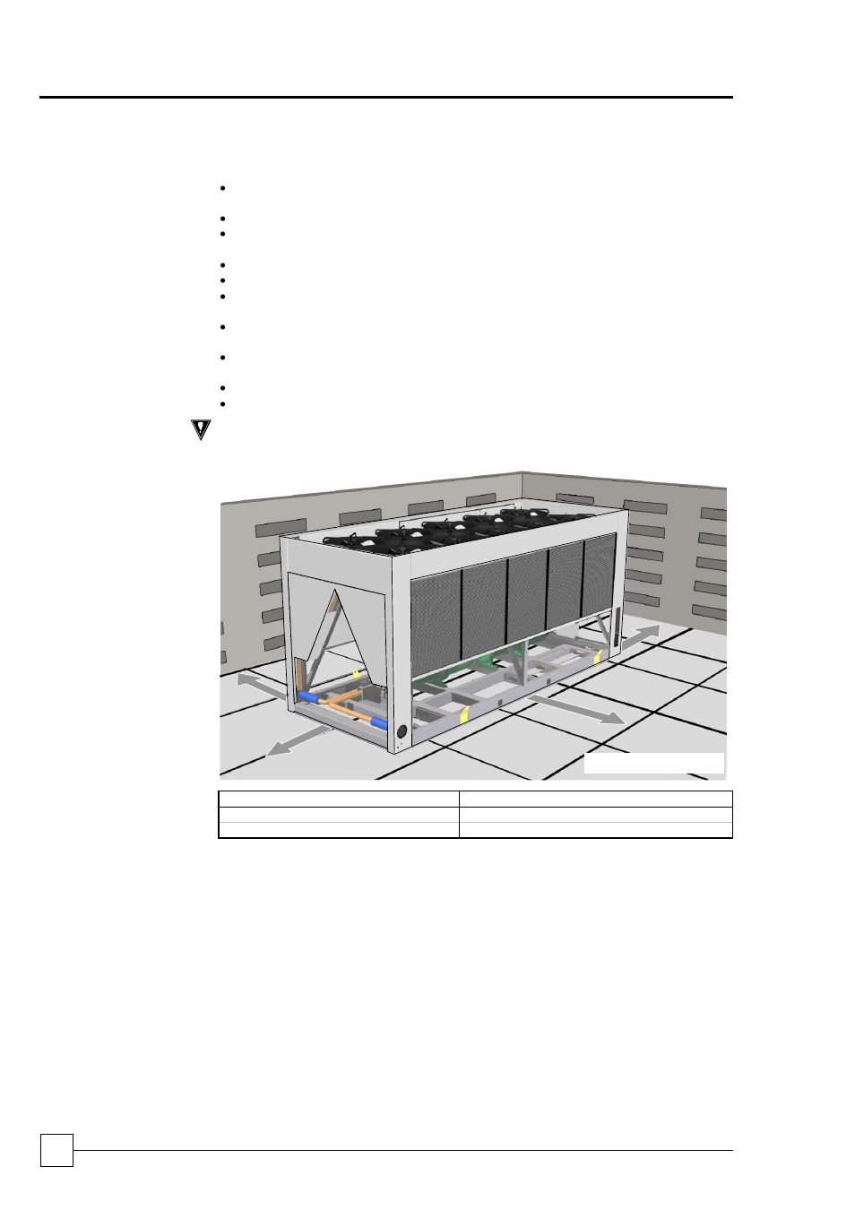 Positioning, Optichill chillers, Installation data | Airedale OptiChill FreeCool 500kW - 1365kW User Manual | Page 22 / 60