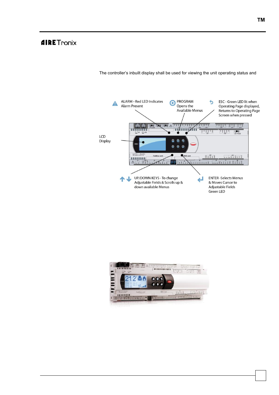 Chillers logicool, Controls standard features | Airedale LogiCool FreeCool 40kW User Manual | Page 15 / 40