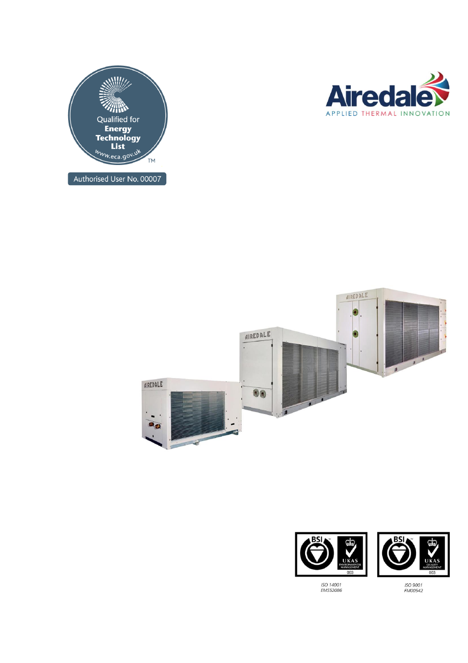 Airedale Ultima Compact FreeCool 30kW - 450kW User Manual | 48 pages