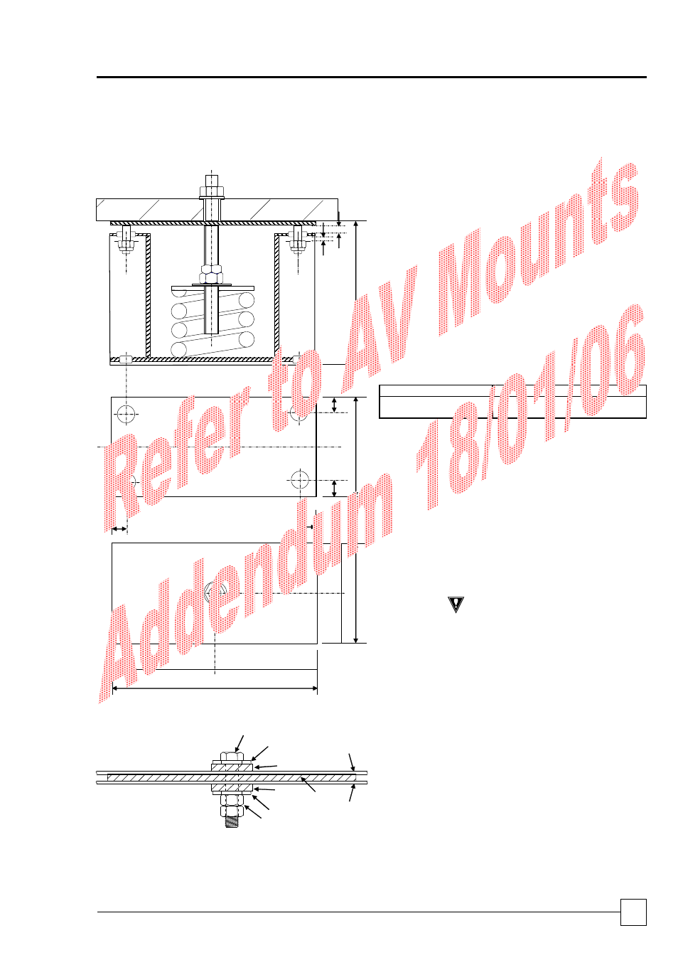 Anti vibration mounting, Chillers ultima compact, Installation data | Airedale Ultima Compact FreeCool 30kW - 450kW User Manual | Page 41 / 48