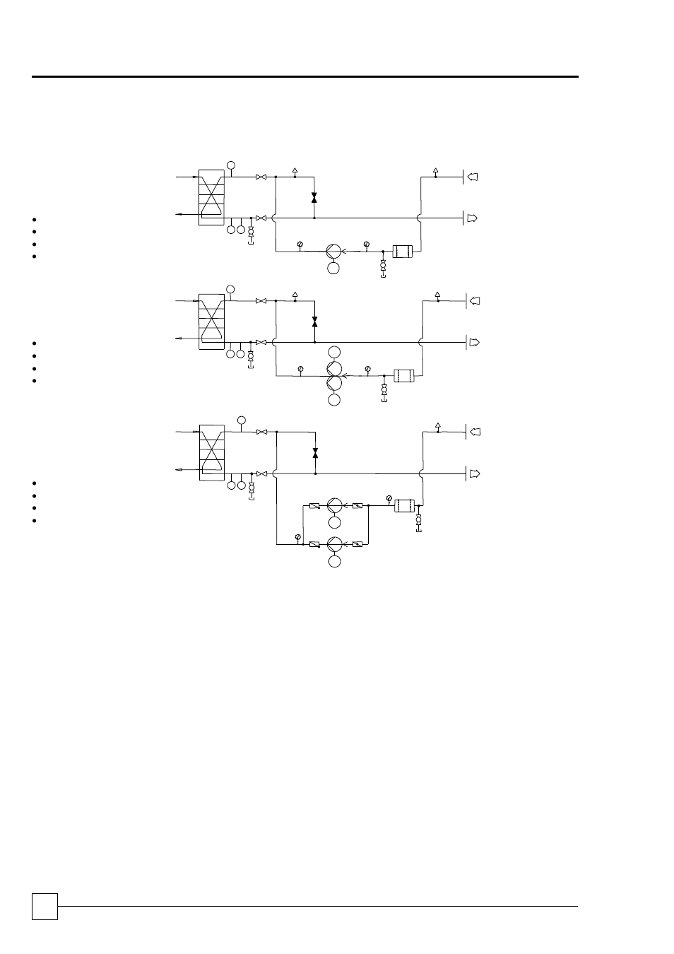 Pump options - flow schemes, Ultima compact chillers, Installation data | Airedale Ultima Compact FreeCool 30kW - 450kW User Manual | Page 44 / 48