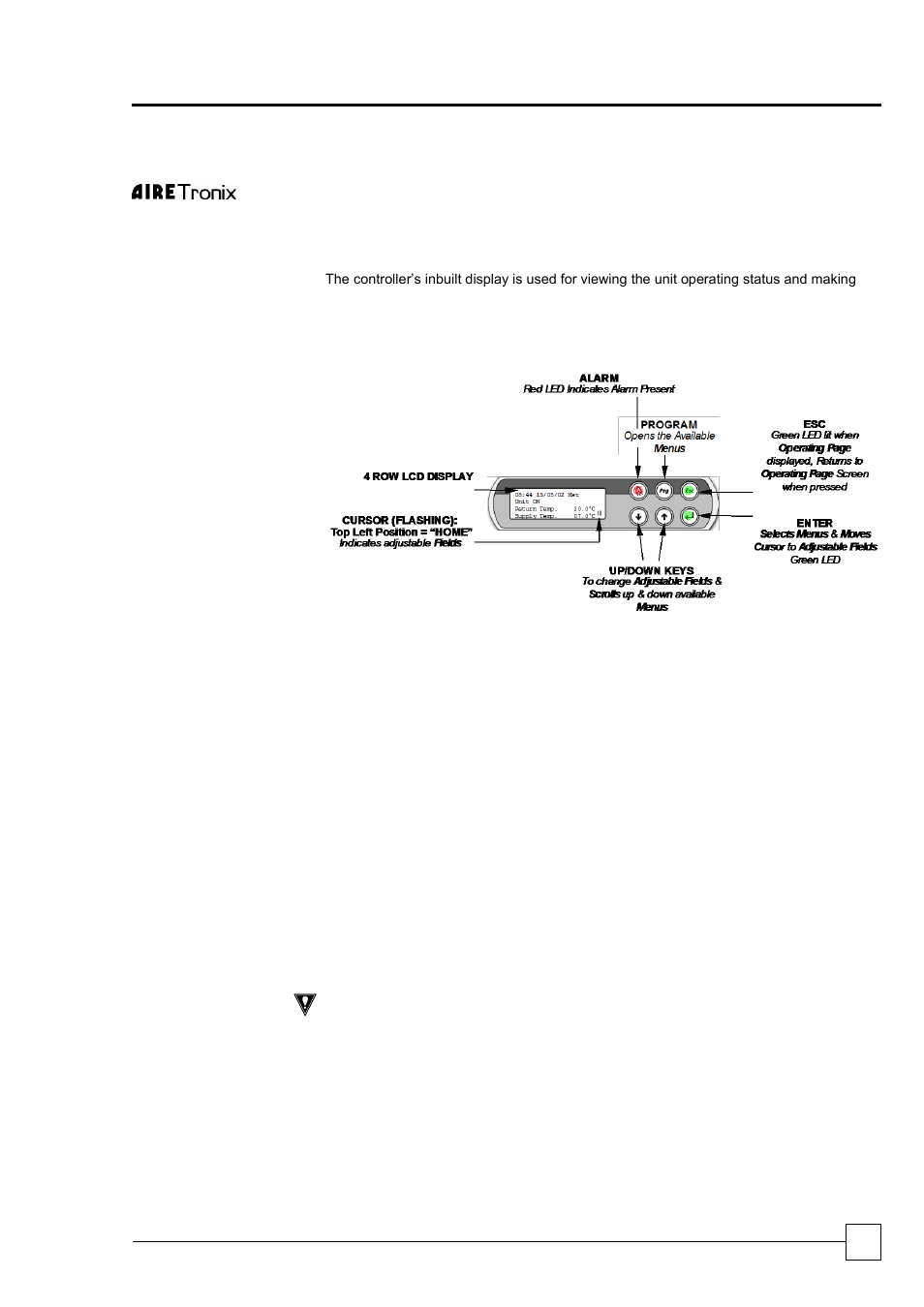 Controls, Chillers ultima water cooled, Design features & information | Airedale Ultima Water Cooled 75kW - 450kW User Manual | Page 13 / 46