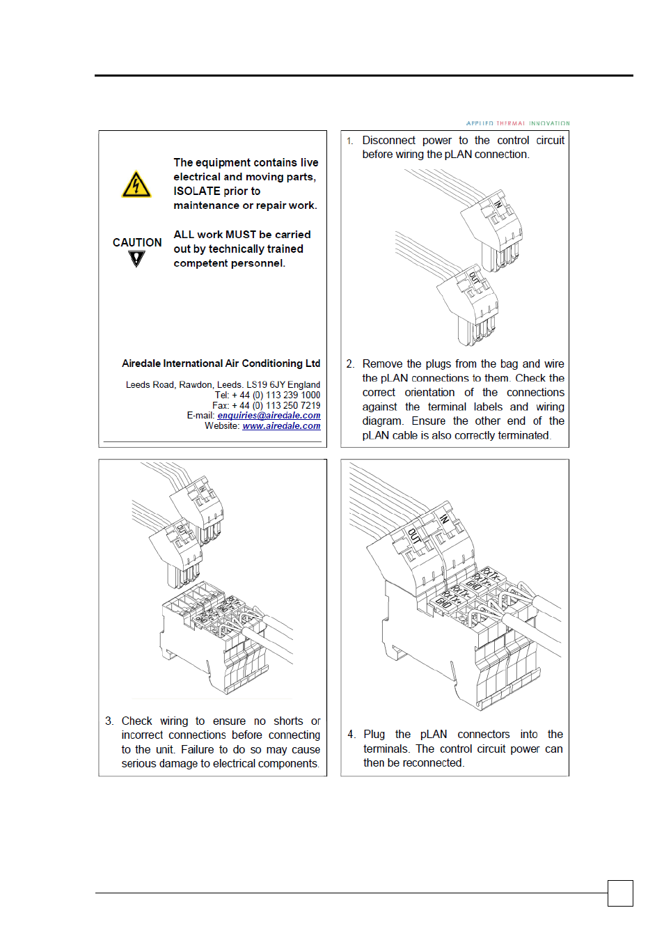Chillers ultima water cooled | Airedale Ultima Water Cooled 75kW - 450kW User Manual | Page 37 / 46