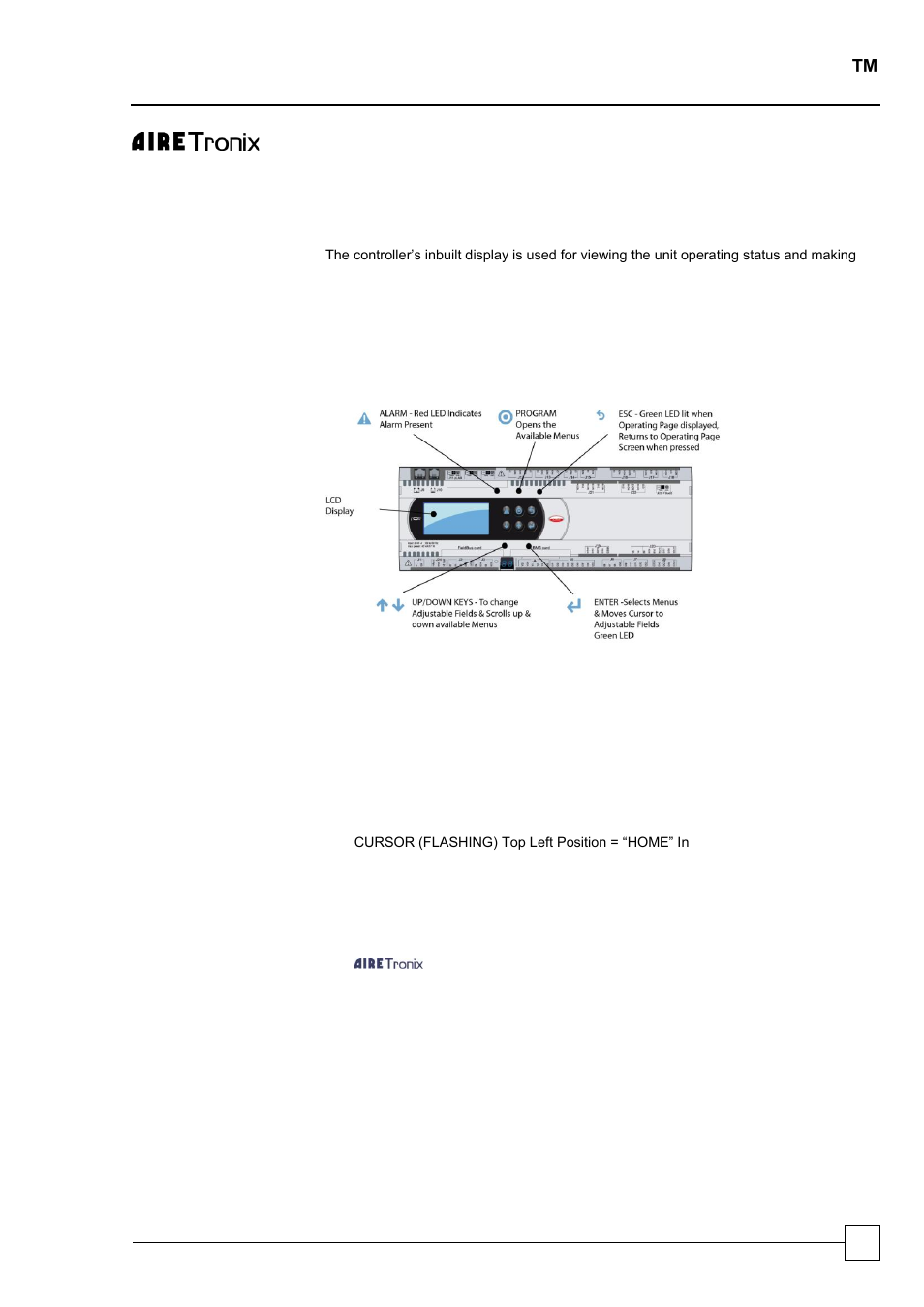 Controls, General description, Temperature control | Comfort storemaster | Airedale StoreMaster 50kW - 77kW User Manual | Page 23 / 52