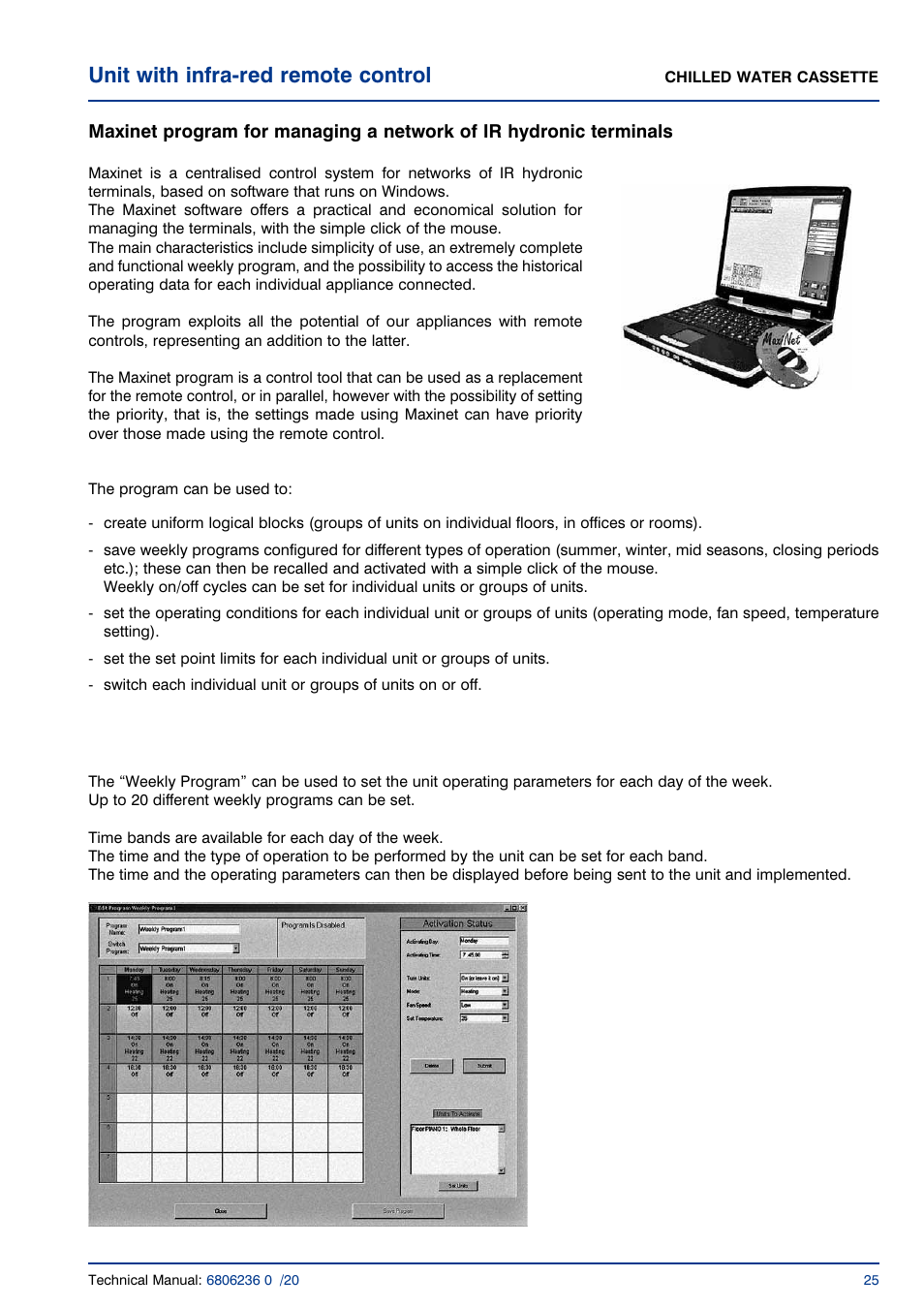 Unit with infra-red remote control | Airedale Chilled Water Cassette 2kW - 11kW User Manual | Page 24 / 34