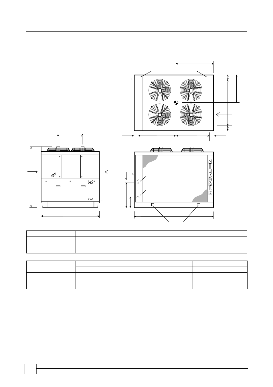 Cus 15 - 60, Condensing units, Dimensions: cus 40d - 60d | Airedale Condensing Units (CU) 3kW - 80kW User Manual | Page 6 / 10