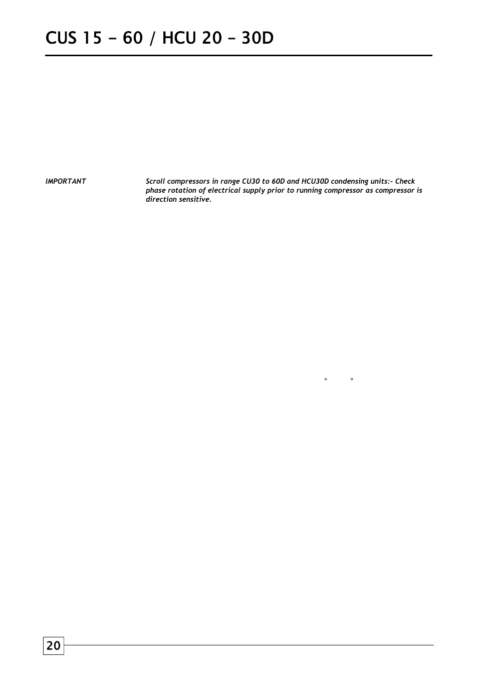 Condensing units, Commissioning procedure | Airedale Condensing Units (CU) 3kW - 80kW User Manual | Page 20 / 28