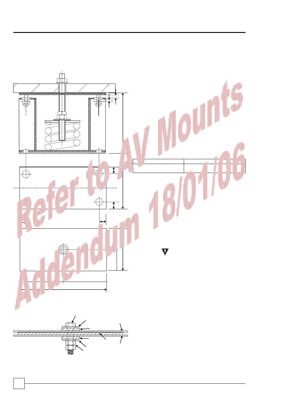Anti vibration mounting, Ultima compact condensing units, Installation data | Airedale Ultima Compact Condensing Unit 30kW - 450kW User Manual | Page 32 / 36