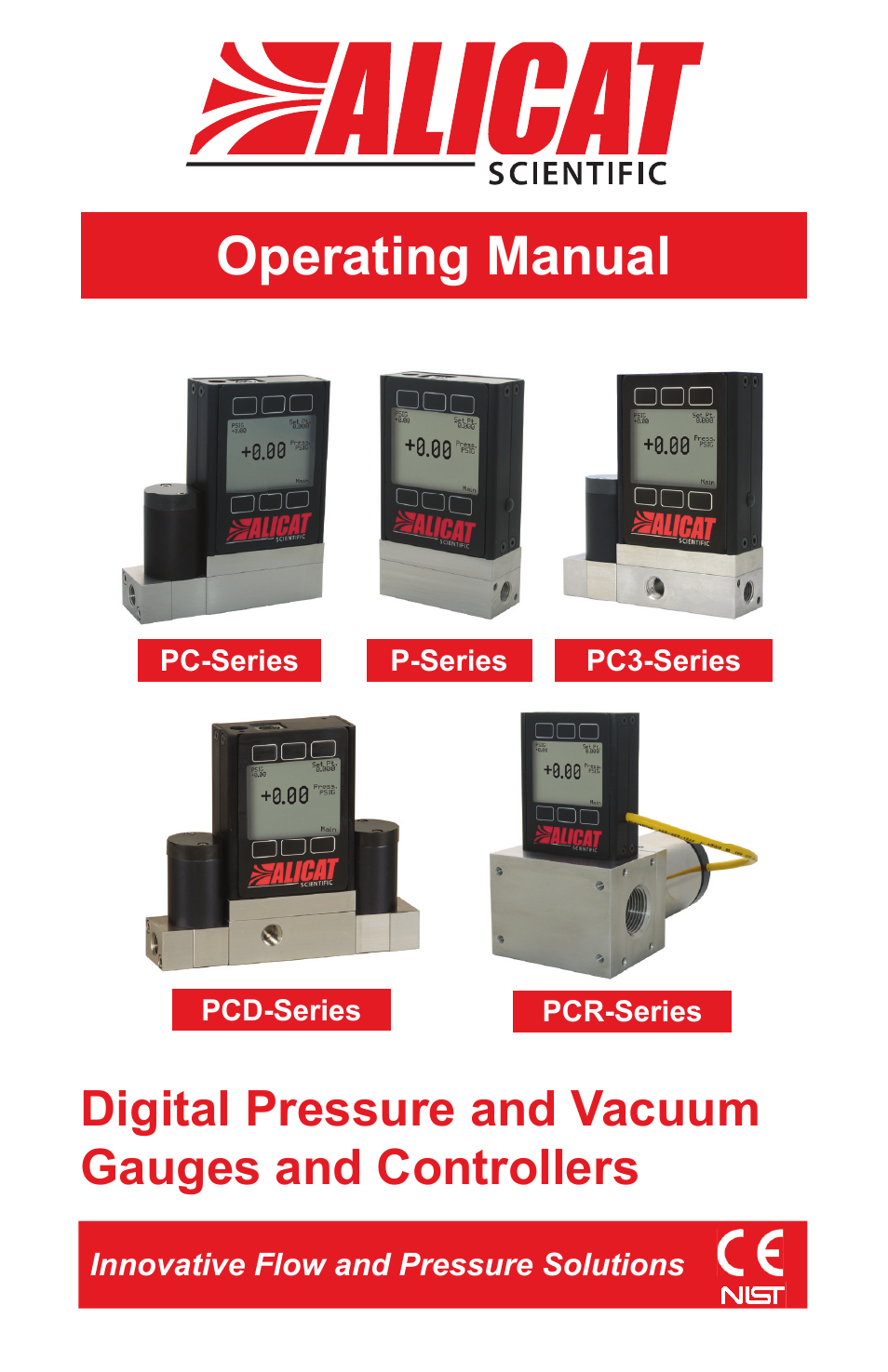 Alicat P Series Pressure Gauge User Manual | 88 pages