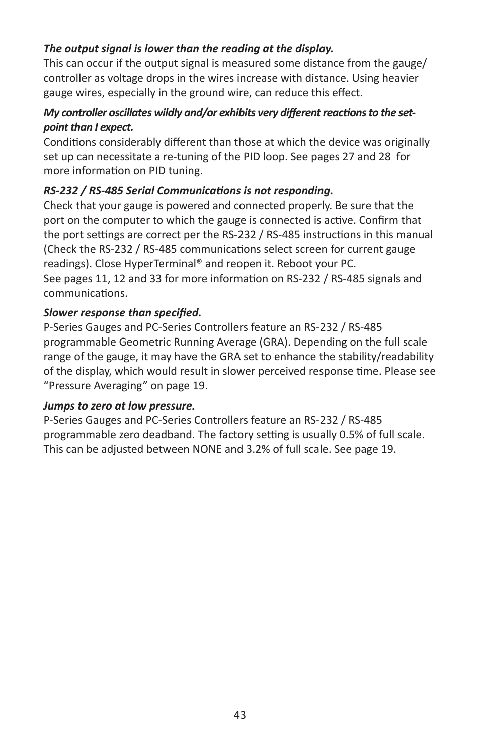 Alicat P Series Pressure Gauge User Manual | Page 43 / 88