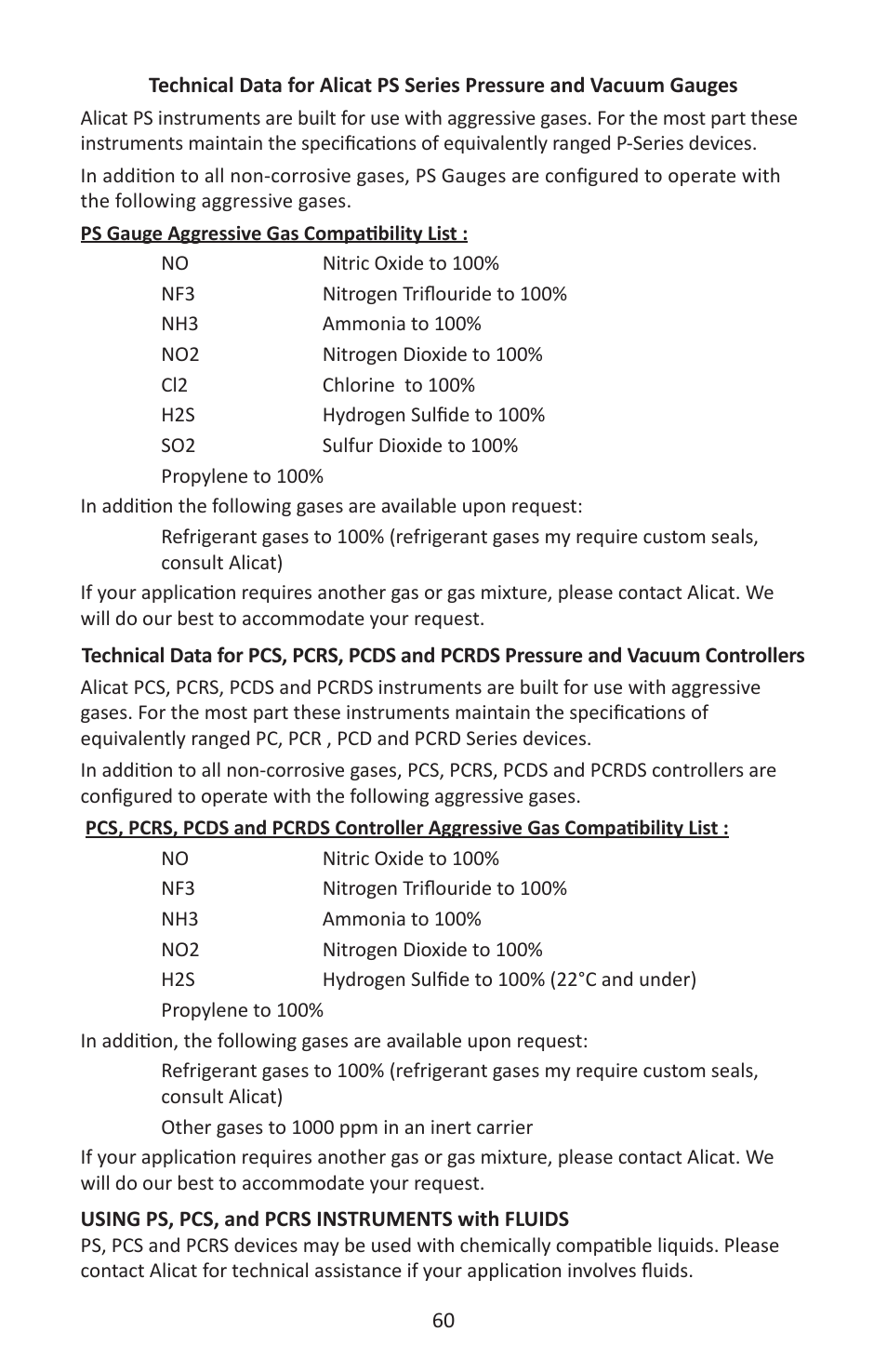 Alicat P Series Pressure Gauge User Manual | Page 60 / 88