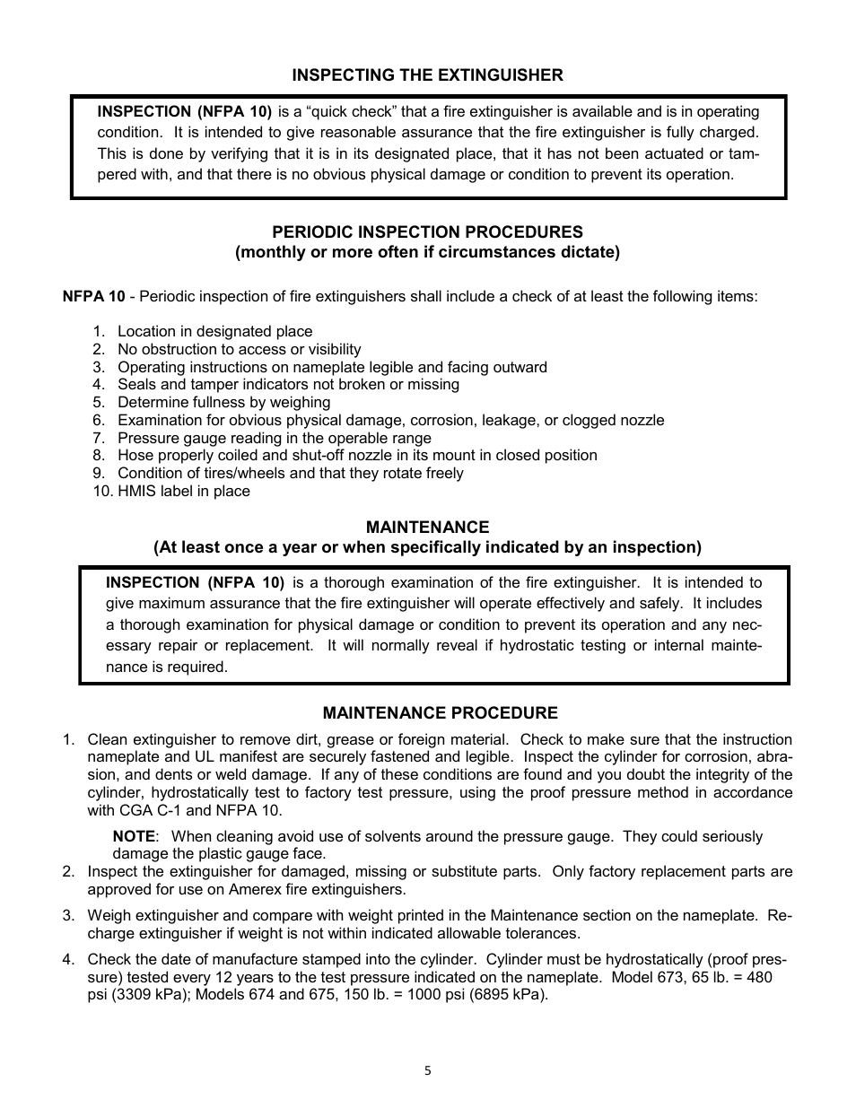 Amerex 16672 User Manual | Page 5 / 11