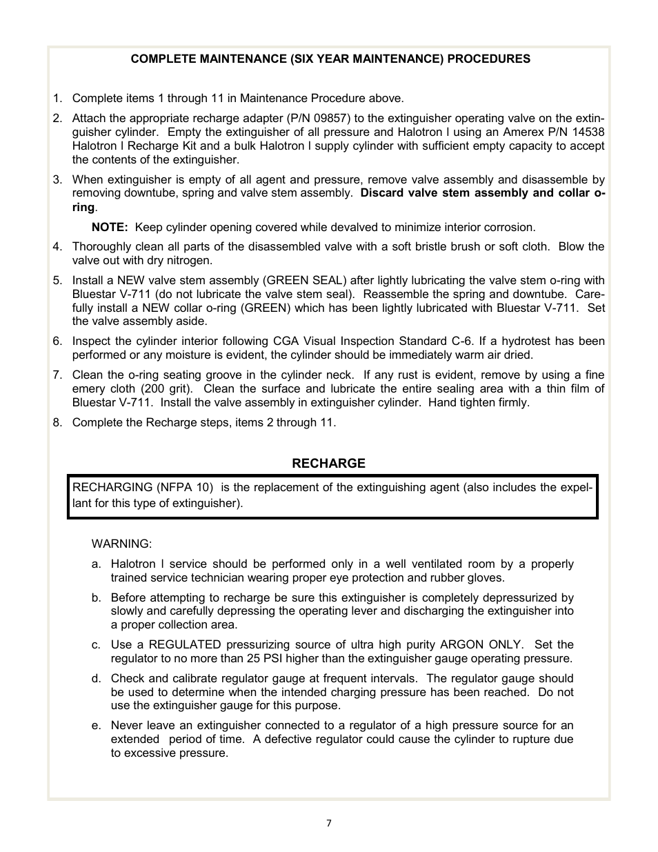 Amerex 16672 User Manual | Page 7 / 11