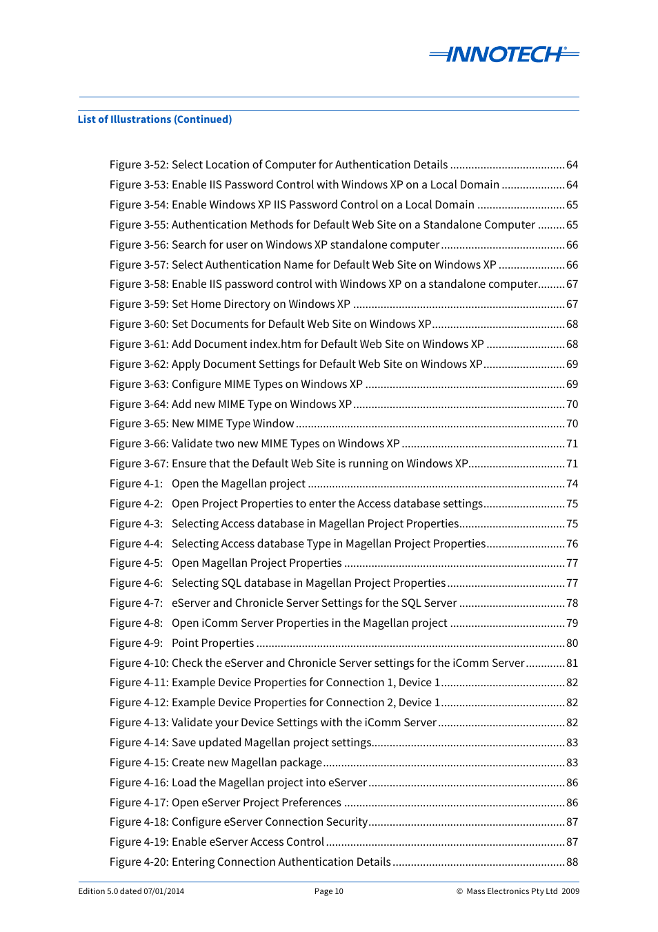 Innotech eServer User Manual | Page 10 / 118