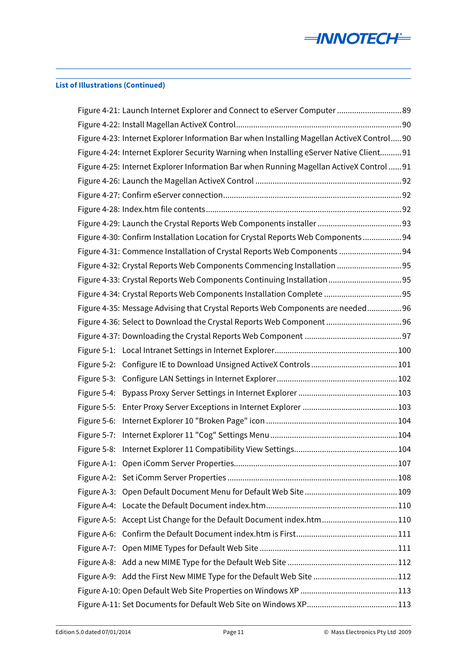 Innotech eServer User Manual | Page 11 / 118