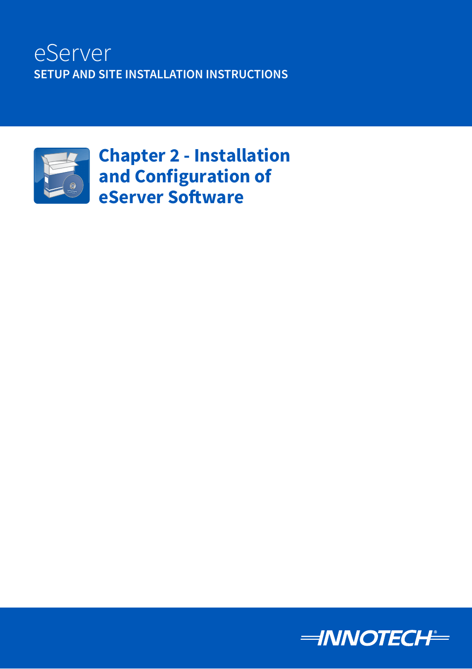 Installation of eserver, Software, Eserver | Innotech eServer User Manual | Page 19 / 118